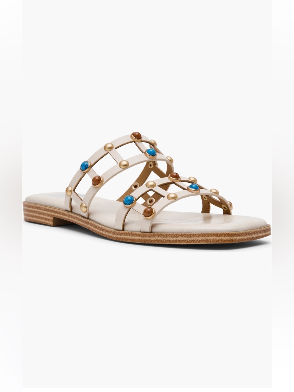 DV Dolce Vita Marcy Embellished Sandal in ivory Multi Size 9.5